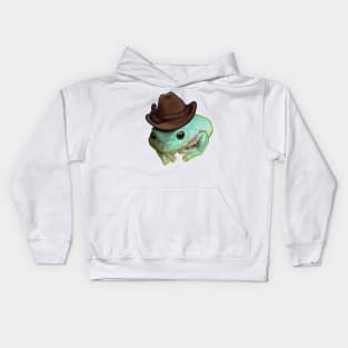 Howdy Howdy Cowboy Frog Funny Halloween Pet Costume Kids Hoodie